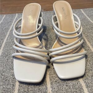 Women's white heels